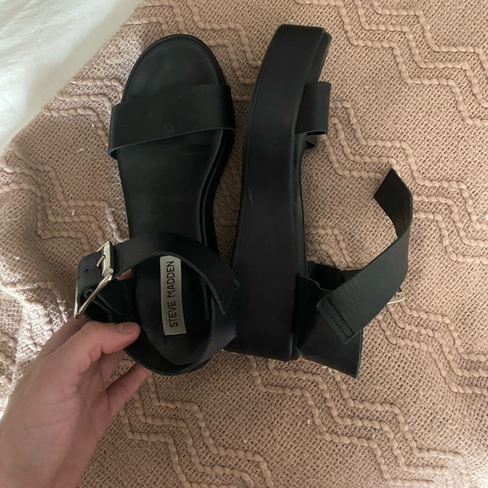 Steve Madden platform shoes ALL BLACK